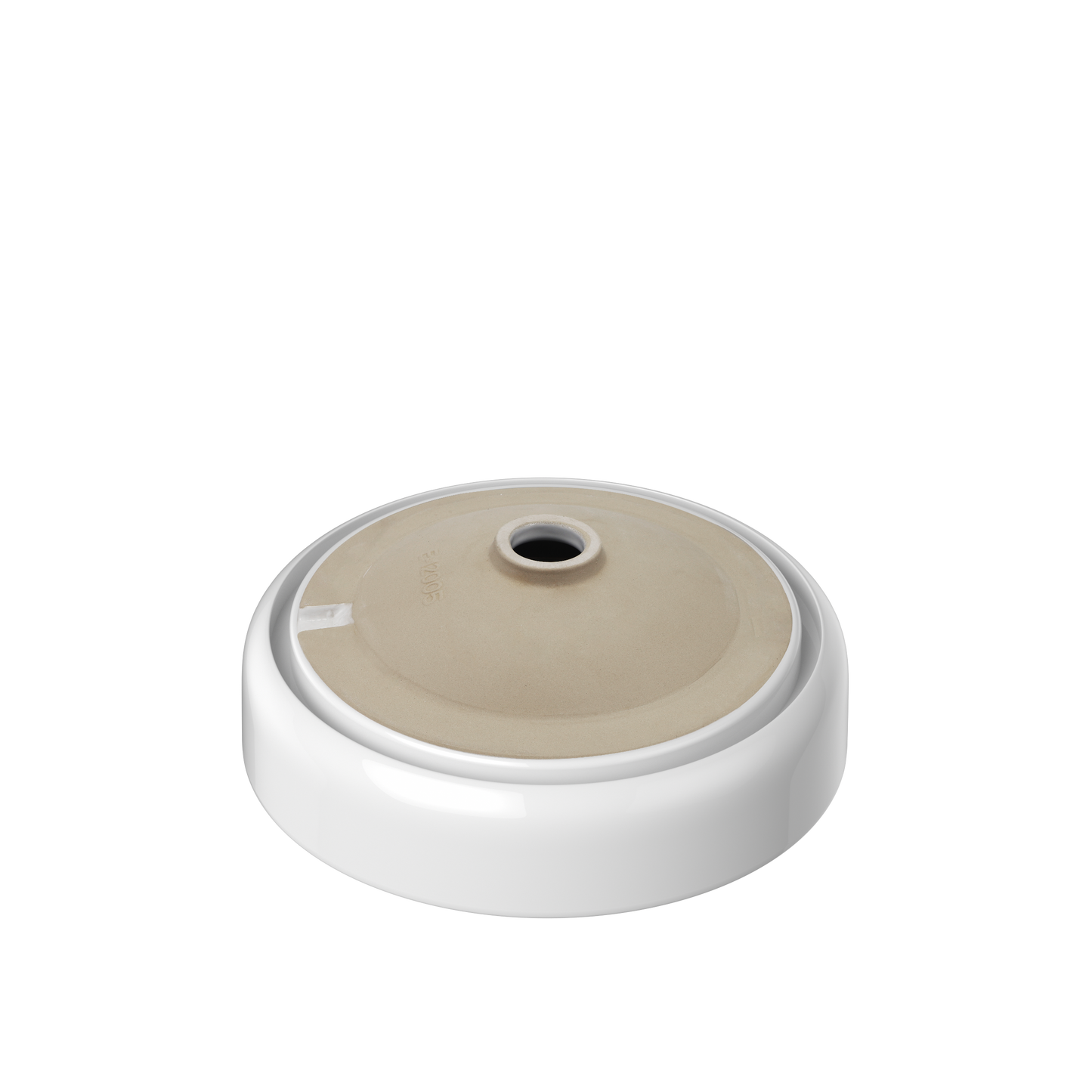 ELLAI Polaris Round Bathroom Vessel Sink Above Counter, White Ceramic Vessel Sink Bowl, Countertop Vanity Sink Art Basin, 15.7" x 6.7"(Drain, Faucet and the soap dish are not included)