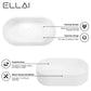 ELLAI Bathroom Vessel Sink Oval Bathroom Sink Bowl Above Counter Porcelain Ceramic Top Mount Oval Sink Countertop Art Basin for Bathroom 22"x13.8"x5.5" Glossy White