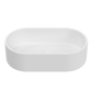 ELLAI Bathroom Vessel Sink Oval Bathroom Sink Bowl Above Counter Porcelain Ceramic Top Mount Oval Sink Countertop Art Basin for Bathroom 22"x13.8"x5.5" Glossy White