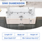 ELLAI Farmhouse Sink 33 Inch White Fireclay Apron Front Single Bowl Deep Drop In Kitchen Sink Undermount Farm Sink with Bottom Grid & Strainer, 33”x18”x10” Reversible