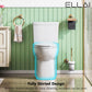 ELLAI One Piece Elongated Toilet Power Dual Flush 1.1/1.6 GPF Standard White 12” Rough In Modern Toilet for Bathroom with Soft Closing Seat and Comfort Chair Seat 17"ADA Height, 28.2”x14.4”x29.7”