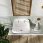 ELLAI 24 Inch Wall Mounted High Back Kitchen Sink White Porcelain Utility Sink Farm Sink Ceramic Farmhouse Laundry Sink Wall Mount Bathroom Sink, 8 in centers, 24” x 17” x 15”