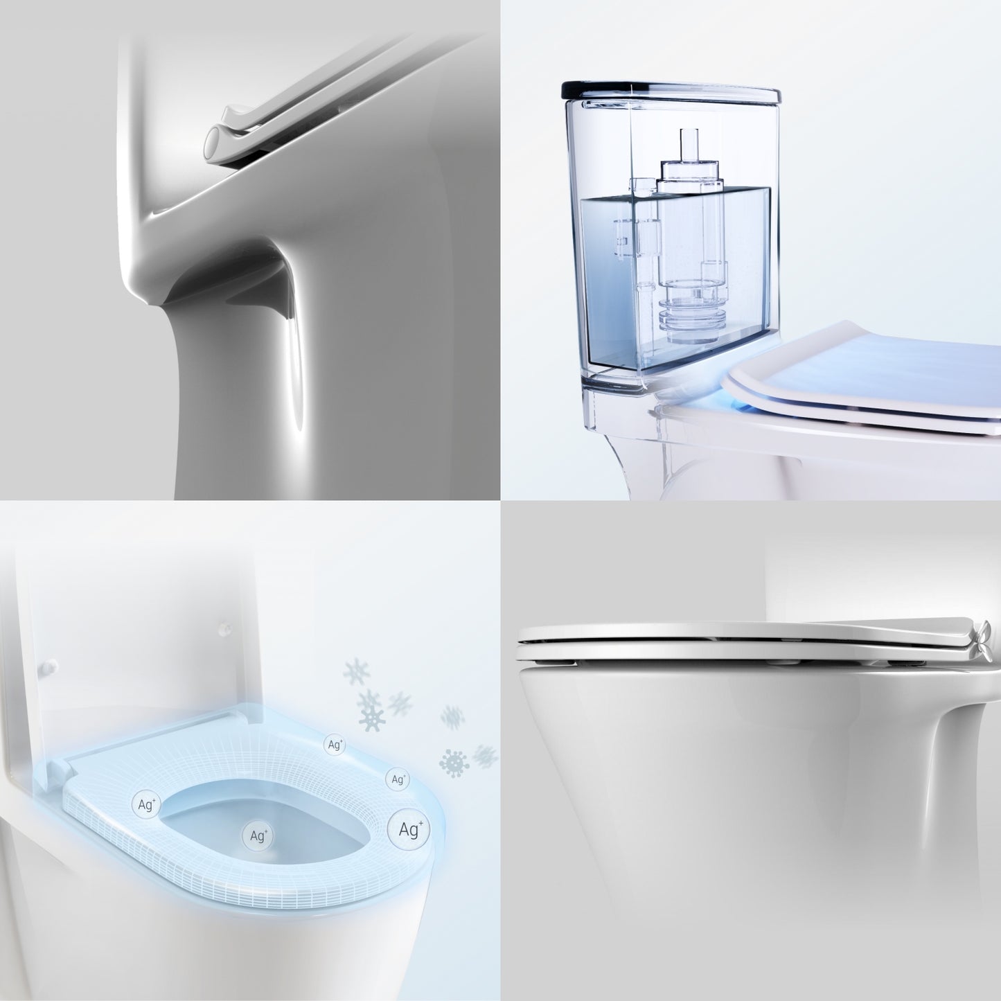 ELLAI Compact One Piece Toilet Elongated Dual Flush 1.1/1.6 GPF Tiny Small Short Toilet for Small Bathroom 12'' Rough In Standard Height 16", 25.7" x 15.4" x 26.8"