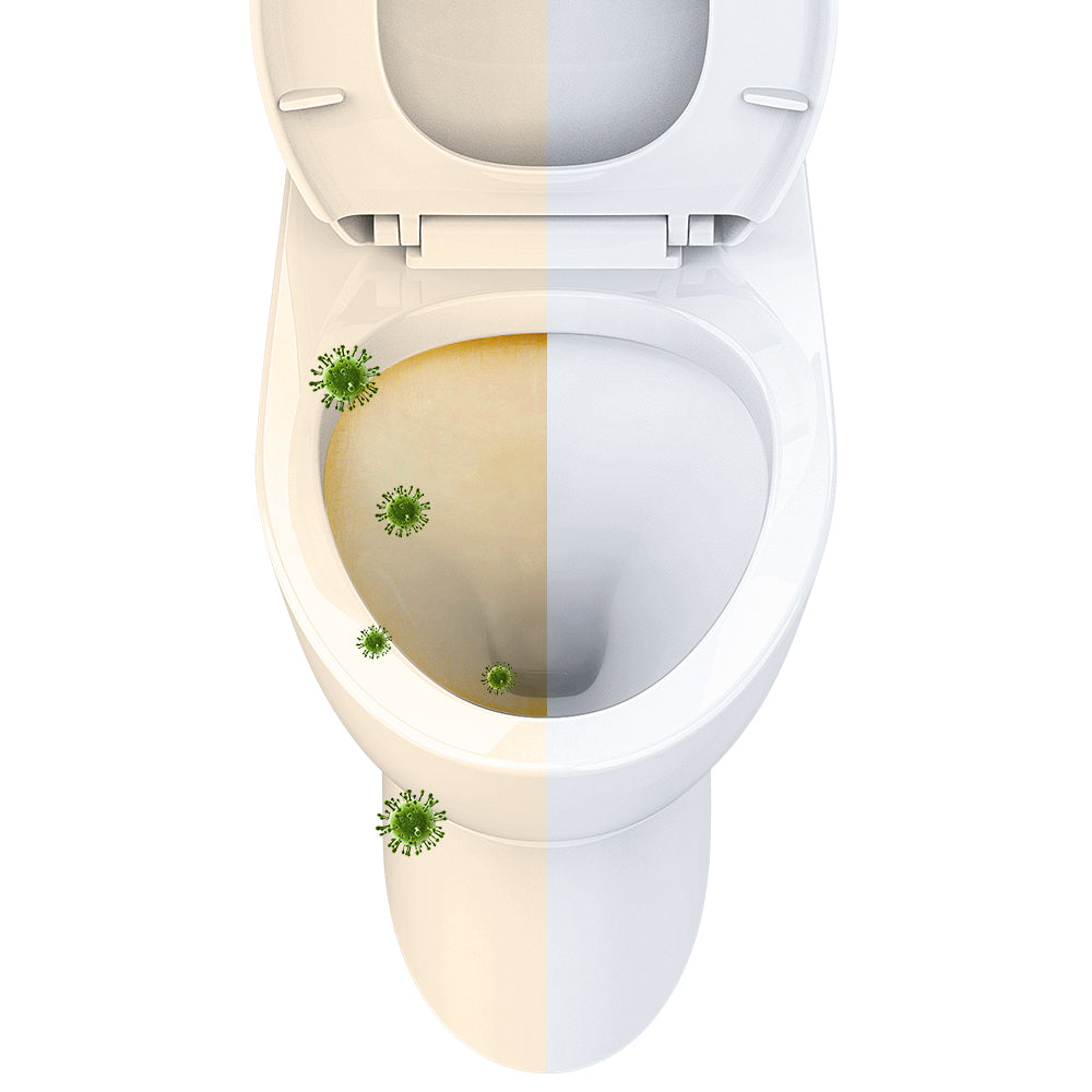 ELLAI One Piece Elongated Toilet Power Dual Flush 1.1/1.6 GPF Standard White 12” Rough In Modern Toilet for Bathroom with Soft Closing Seat and Comfort Chair Seat 17"ADA Height, 27.6”x15.1”x31.6”